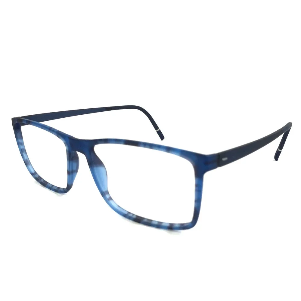 Silhouette Eyeglasses Frames SPX 2956 75 4610 Vivid Sky Blue Camo 57-16-145